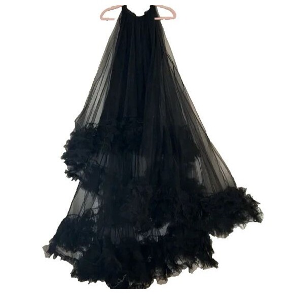 Mac Duggal Black High Low Dress - Picture 6 of 10